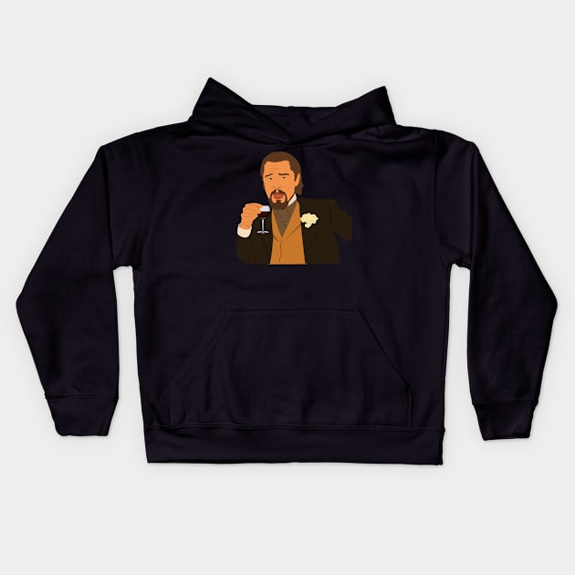 dicaprio laugh meme Kids Hoodie by TheAwesome